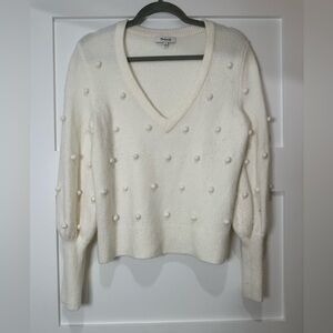 Madewell White Sweater